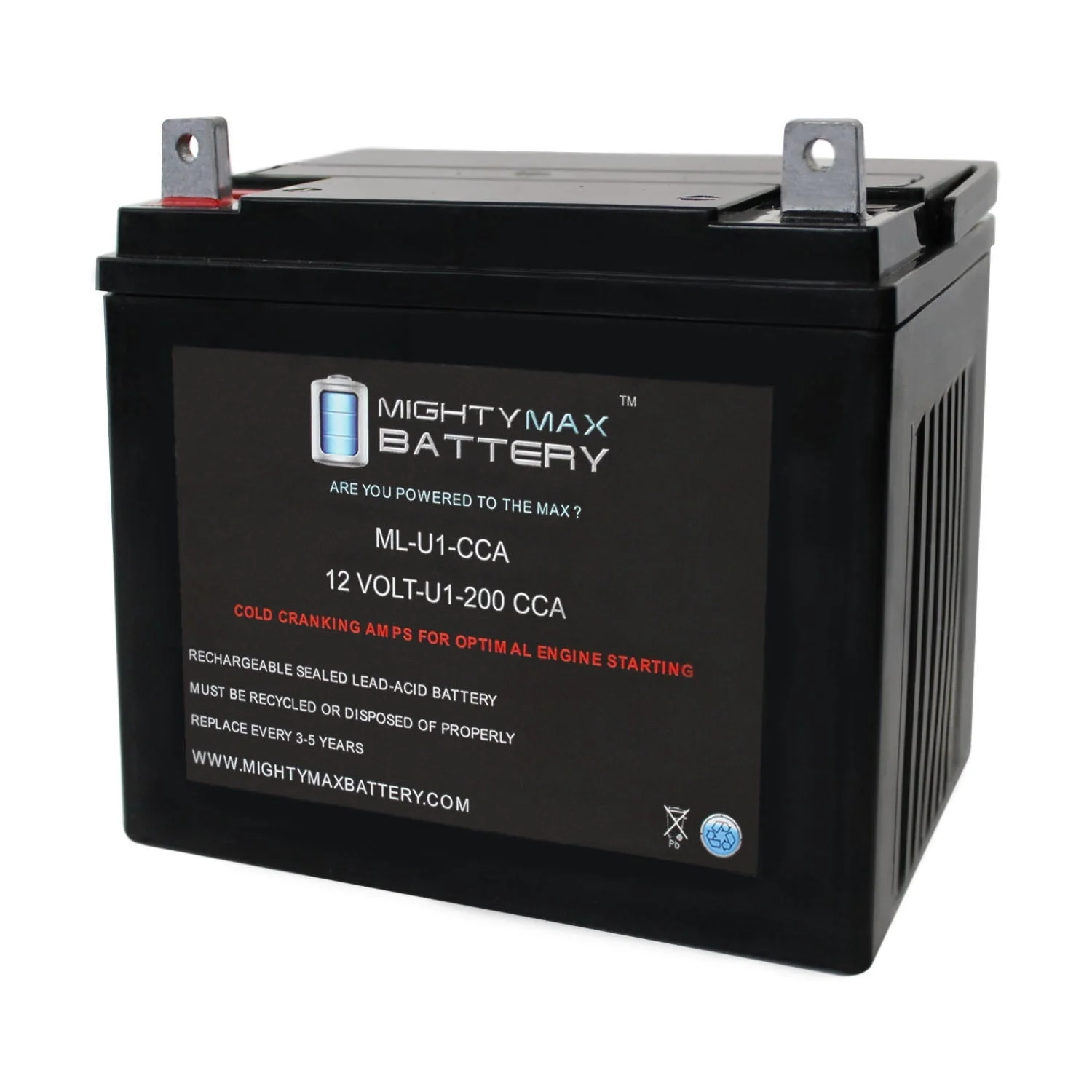 ML-U1 12V 200CCA Battery for Exmark Metro 26 Series Lawn Mower
